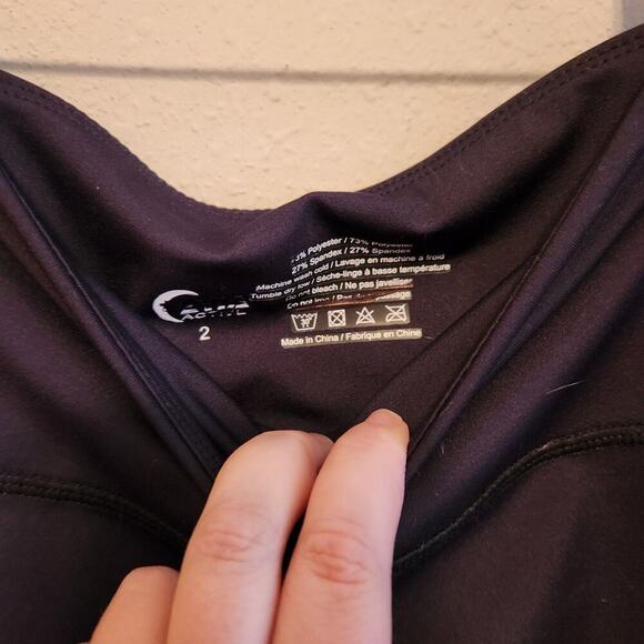 ⚡️FLASH SALE⚡️Zyia Active Black Workout Leggings Size 2 - Picture 6 of 11